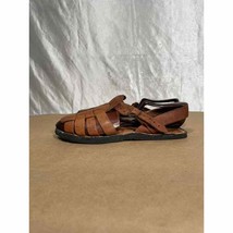 Men’s Brown Leather Sandals Men’s Size 8 Made In Mexico - $25.00