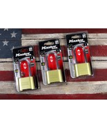 BRAND NEW Lot of 3 Master Lock Combination 2-1/4 Padlocks 175DLH Cut Res... - $44.99