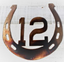 Horseshoe with Number Metal Wall Art 7 1/2&quot; x 7 1/2&quot; - $14.23