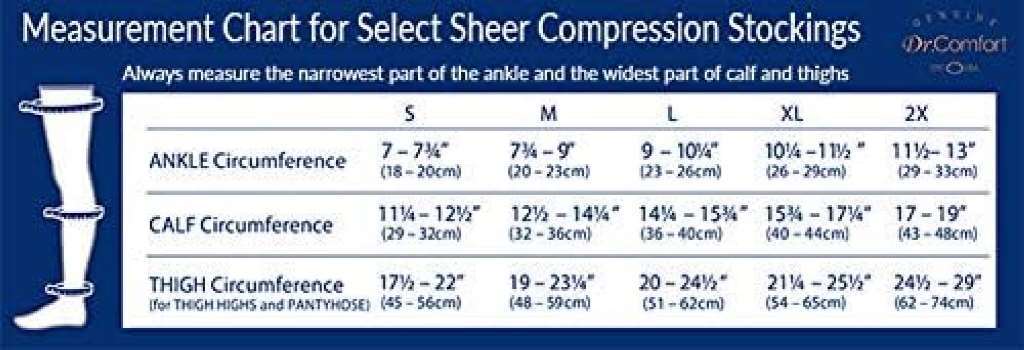 Dr. Comfort Select Sheer Below Knee Women Compression Stockings Size: Medium 15- Item image 2