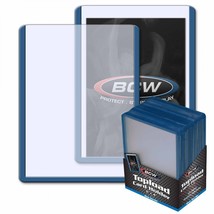 250 BCW 3x4 Topload Card Holder - Blue Border - £40.49 GBP
