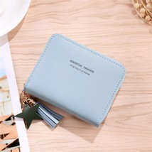 New Korean Style Wallet Simple Square Women&#39;S Wallet Short Zipper Small Wallet T - £45.52 GBP