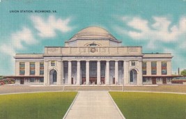 Union Station Richmond Virginia VA Railroad Depot Postcard D58 - £2.23 GBP