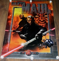 Star Wars Sith Poster Vintage 1999 At A Glance #1800 Darth Maul Lucasfilm - £9.43 GBP