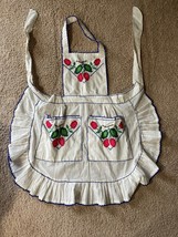 Handmade Embroidered Apron - e661 - $72.97 MXN