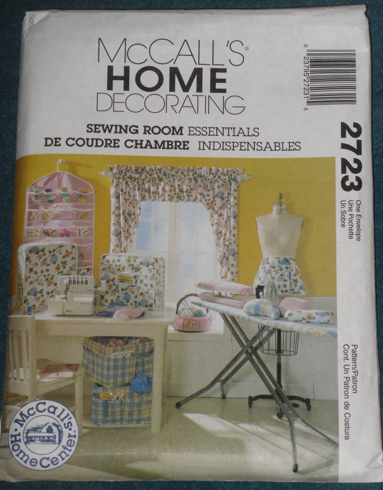 McCall's Home Decorating Pattern 2723 Sewing Room Essentials Uncut - £7.82 GBP