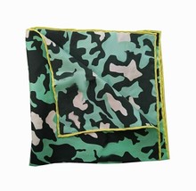 Jane Carr Uomini The Camouflage Pocket Square Fazzoletto Da Taschino Grass - £34.97 GBP