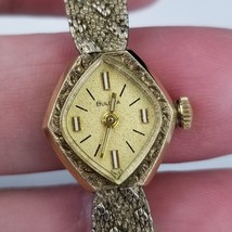 Vintage Bulova watch Ladies 10K GOLD plate 17 JEWELS Wrist 1960&#39;s WORKING - €34,61 EUR