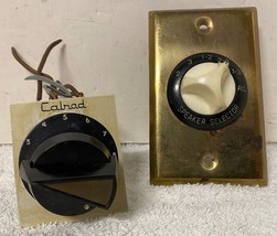 Calrad Vintage Speaker Selector Switch &amp; L-Pad Attenuator w/ Escutcheons - $18.99