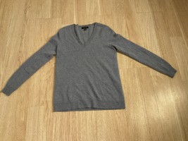 Saks Fifth Avenue Sweater Women’s Size L 100% Cashmere Grey - £19.27 GBP
