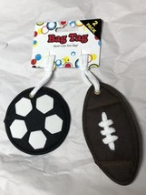 Luggage Tags Football Soccer Team Sports Theme For Backpack Suitcase Carryon - £3.13 GBP