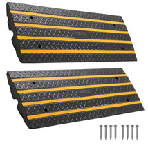 VEVOR Car Driveway Rubber Curb Ramp, 33069 lbs Load Capacity, 2.6 inch Rise - $196.14 CAD