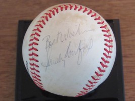 SANDY KOUFAX BROOKLYN DODGERS HOF SIGNED AUTO VINTAGE GAME USED ONL BASE... - $692.99