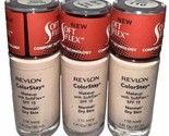 Pack Of 3 Revlon ColorStay Makeup with SoftFkex SPF 15 Normal/Dry #110 I... - $33.43