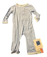 Kickee Pants I Love Grandpa Footless Coverall 3-6 Months Blue Bamboo Ble... - $26.25 CAD