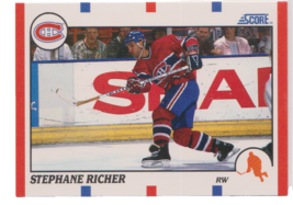 Stephane Richer Montreal Canadians Right Wing 1990-91 Score Card # 75 Near-Mint - $1.77