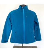 Winter Jacket Womens Size Medium Lined Coat Double Diamond Blue - £18.07 GBP