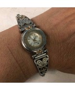 Ladies Quartz Analog Ladies Watch WS50885W Butterfly Heart Band Duo Tone - $751.99 MXN