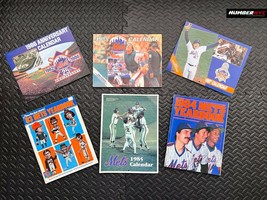 6 Vintage 1985 86 87 1988 New York Mets Baseball Calendars &amp; 1983 1984 Yearbooks - £46.97 GBP