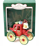 1988 Hallmark Keepsake Ornament ‘Kringle Koach’ #10 Here Comes Santa Series - $20.43 CAD