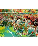 Leroy Neiman Silverdome Superbowl Hand Signed &amp; Numbered Serigraph Football - $3,217.50