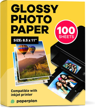 Glossy Photo Paper for Printer 8.5 X 11” X 100 Sheets - Picture Paper fo... - $21.33