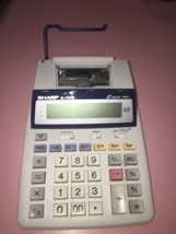 Sharp Calculator Adding Machine EL-1750PII 12 Digit 2 Color Print - £26.40 GBP