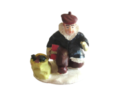 Christmas Train Village Figurine Man Dad Kneeling Gift Present Toy Bag 1... - £9.28 GBP