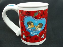 Hersey&#39;s Kisses Valentine&#39;s Wishes Coffee Mug Nostalgic Design Hot Cocoa Cup - £8.28 GBP