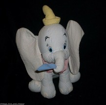 12&quot; Disney Store Seersucker Blue Stripe Baby Dumbo Stuffed Animal Plush Doll Toy - £14.90 GBP