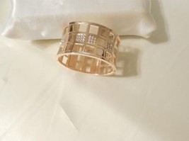 I.n.c. Gold-Tone Crystal Checkered Bangle Bracelet M733 - £9.78 GBP