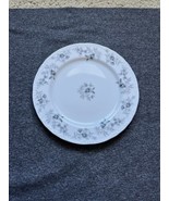 Danielle White Baroque Bleu China Plate 10 3/8” Japan Floral Design Elegant - $11.64