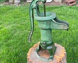 Pitcher Pump Cast Iron Antique Hand Pump A Y McDonald Dubuque IA Green - $122.49