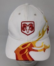 Vintage Dodge Ram Truck Y2K Flames Fire Baseball Cap Hat Royal Gate Embr... - $16.50