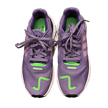 Adidas Womens Day Jogger Running Shoes Size 9 Purple Green White FW4827 - £54.75 GBP