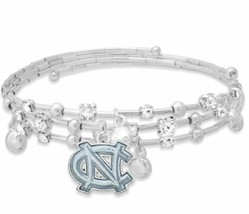North Carolina Tarheels NCAA Stella Wrap Around Bracelet NWT Made in USA - £11.65 GBP