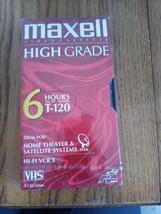 Maxwell Videocassette High Grade 6 Hours Used - £10.04 GBP