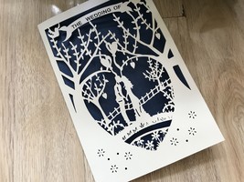 50pieces Love Cream laser cut unique wedding Invitation cards,Invitaiton... - $54.40