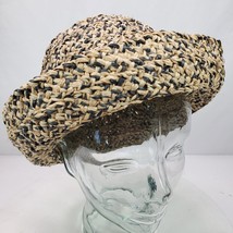 Vintage Straw Weave Hat Phillippines M-L Beige Gray - $16.83