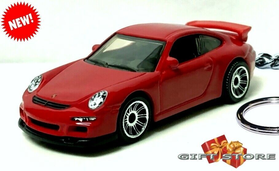 Primary image for HTF RARE KEYCHAIN RED PORSCHE 911 GT3 RS 997 CUSTOM Ltd EDITION GREAT GIFT
