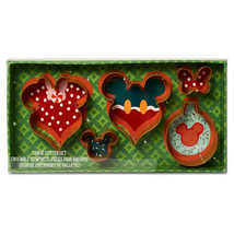 WDW Disney Store Mickey and Minnie Mouse Holiday Ornament Cookie Cutter ... - £31.89 GBP