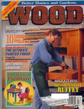Better Homes &amp; Gardens Wood Magazine February 1995 Mission Buffet, Projects! Vg - £13.15 GBP