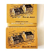 Place St Gabriel Inn Hotel Matches Matchbox Lot Of 2 Montreal Canada E33 - $377.05 MXN