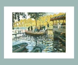 La Grenouillère by Claude Monet Art Poster Print 16 x 12 in  - $23.95