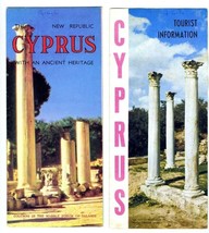 2 Cyprus Brochures Tourist Information &amp; Ancient Heritage 1960&#39;s - $21.75