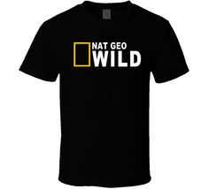 Jokovitch National Geographic Nat Geo Wild Logo Tee Cotton Men&#39;s T-Shirt - £13.68 GBP+