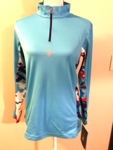 Spyder Kids Bloom Dry WEB T-Neck Sweatshirt Size L(14/16 Girls) NWT - £21.39 GBP