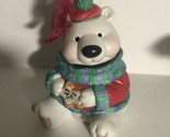 Hallmark Holiday Bear Christmas Decoration 2002 XM1 - £5.51 GBP