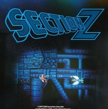 Section Z Arcade Flyer 1985 Original Space Age Video Game Art 8.5&quot; x 11&quot; Retro - £21.29 GBP