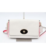 NWT Coach Crosstown Pop Lacing Whiplash White Pink Leather Crossbody Bag... - £152.30 GBP